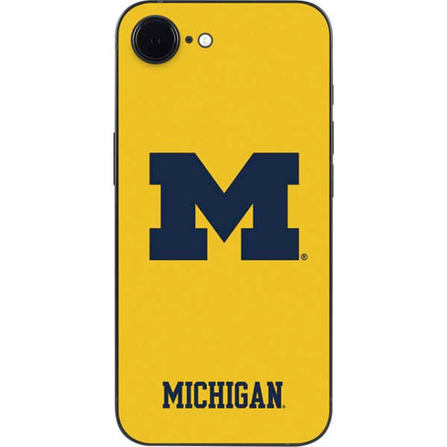 University of Michigan M Logo Yellow iPhone 16e Skin